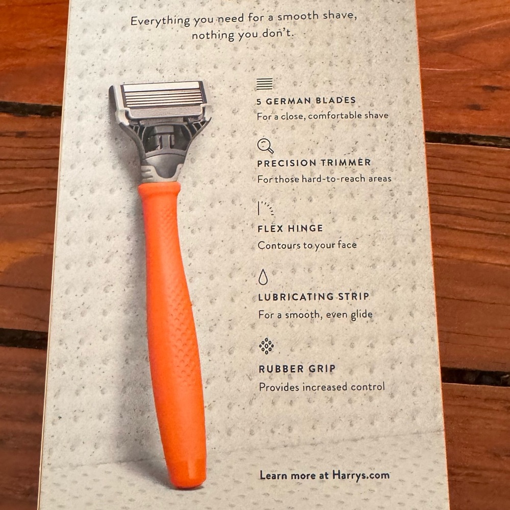 Harry’s Bright Orange Razor Kit NWT - Picture 5 of 5